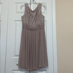 Champagne cocktail dress.